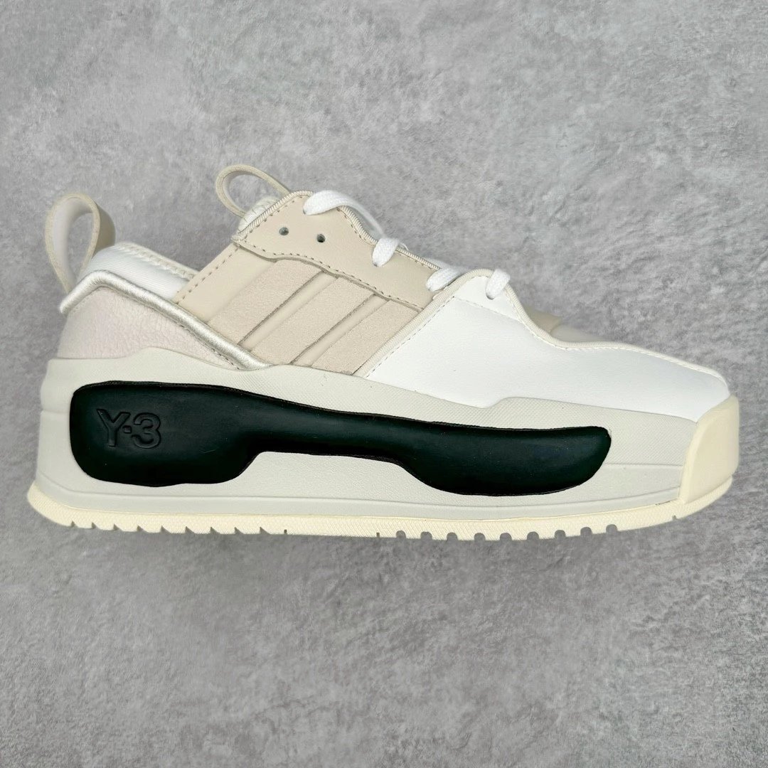 Y-3 Sneakers Rivalry low-top platform — Black, white, and gray
