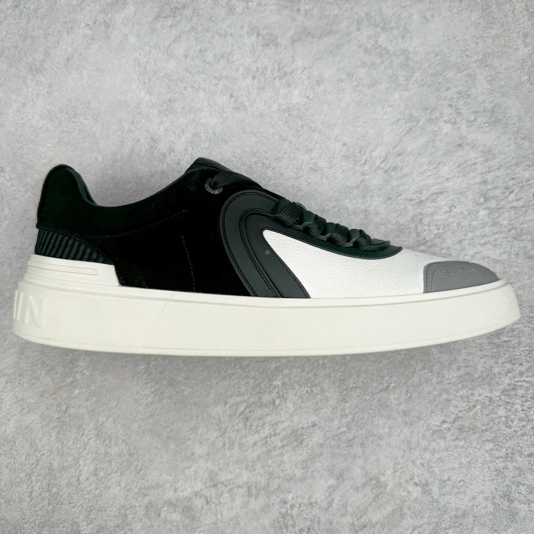Balmain Sneakers B-Court — Black, white, and gray
