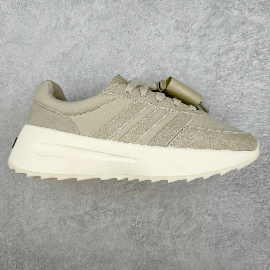 Adidas Sneakers Low-Top Three-Stripe Platform — gray