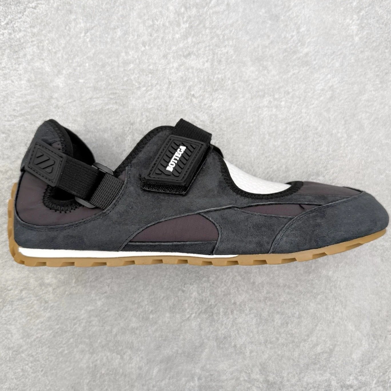 Bottega Veneta Casual Shoes Orbit Flash Velcro Mary Jane — Black