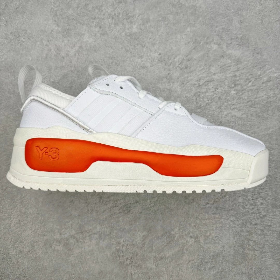 Y-3 Sneakers Rivalry low-top platform — White orange