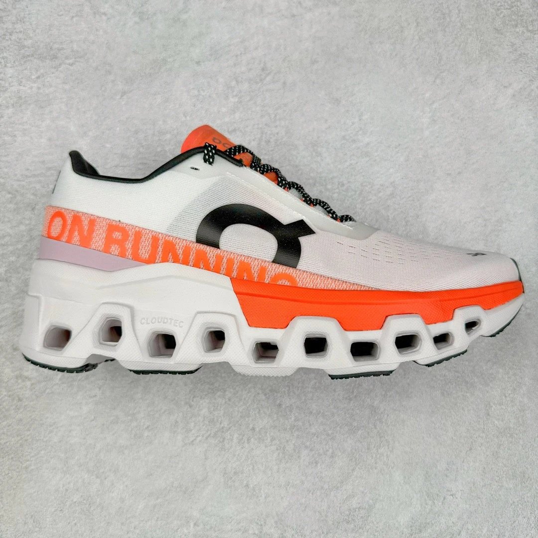 On Sneakers Cloudmonster 2 — White orange