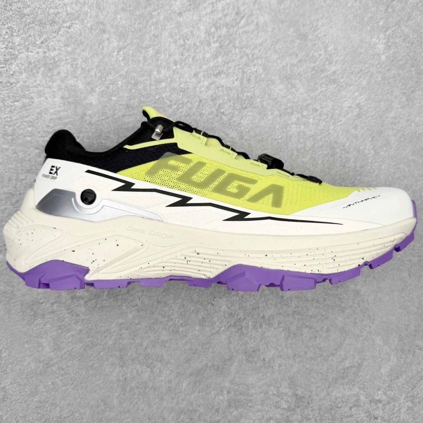 Kailas Sneakers FUGA EX 3 Trail Running Shoes — White, yellow, purple