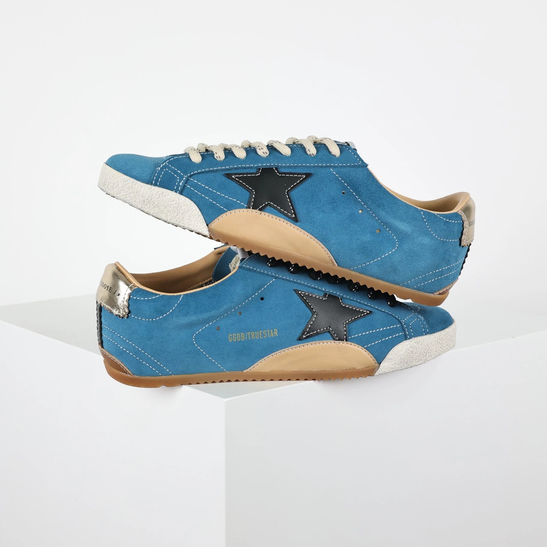 Golden Goose Sneakers True Star low-top star-appliqué — Blue