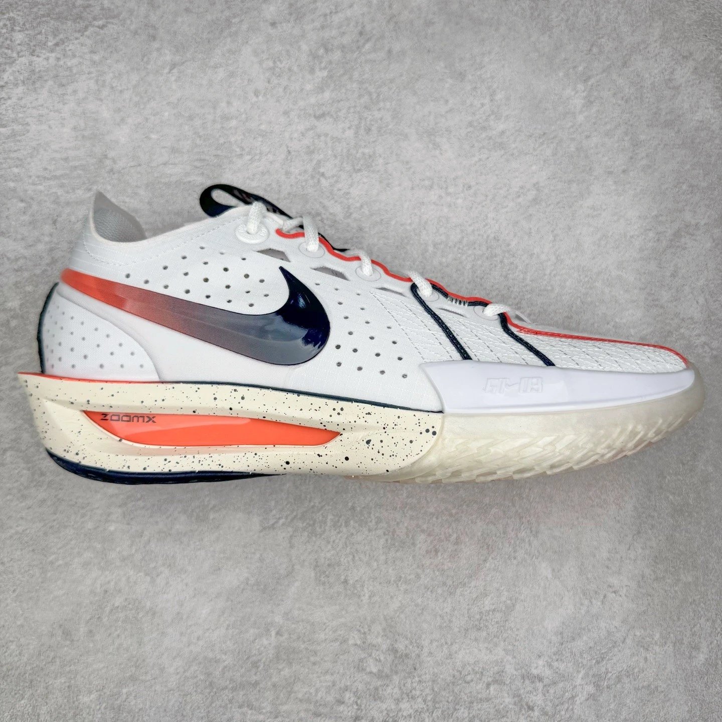 Nike Sneakers Air Zoom GT Cut 3 Basketball Shoes — White, black, and orange