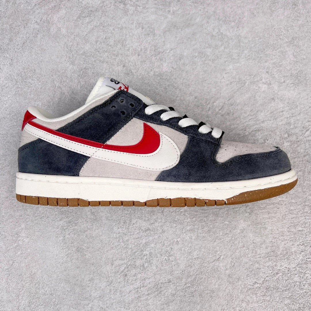 Nike Sneakers Dunk Low — Double-hook red and white