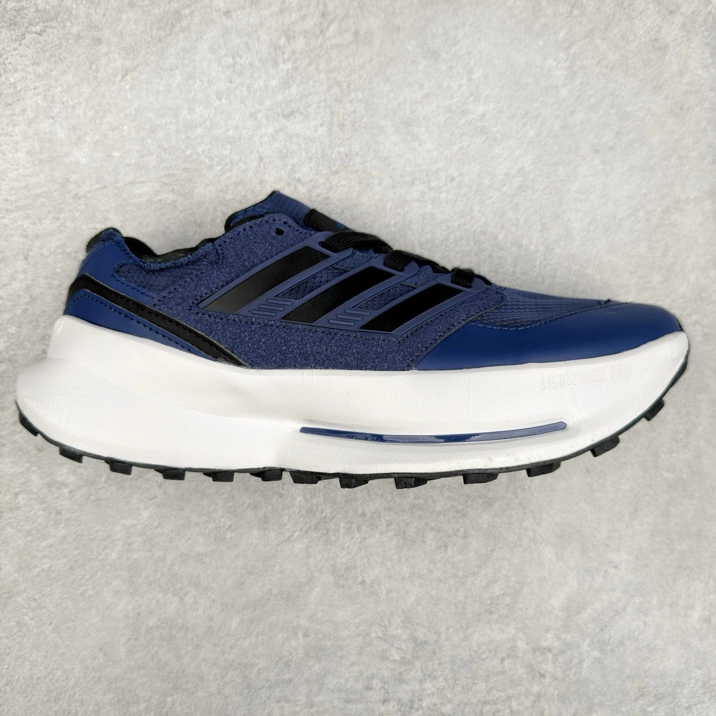 Unbranded Sneakers Low-top thick-soled with three-stripe side panels — Blue