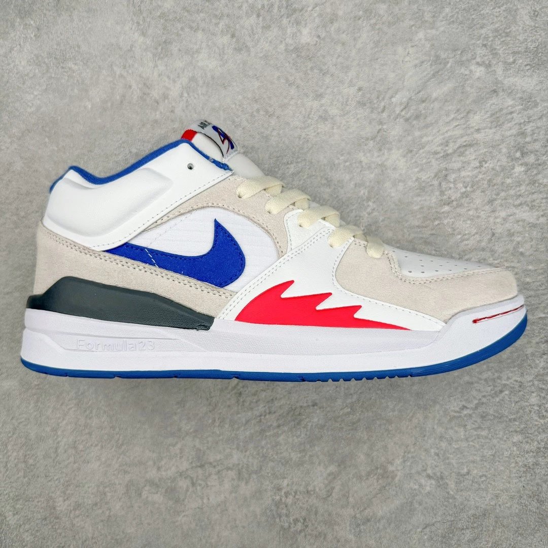 Nike Sneakers Jordan Stadium 90 — White, blue, and red