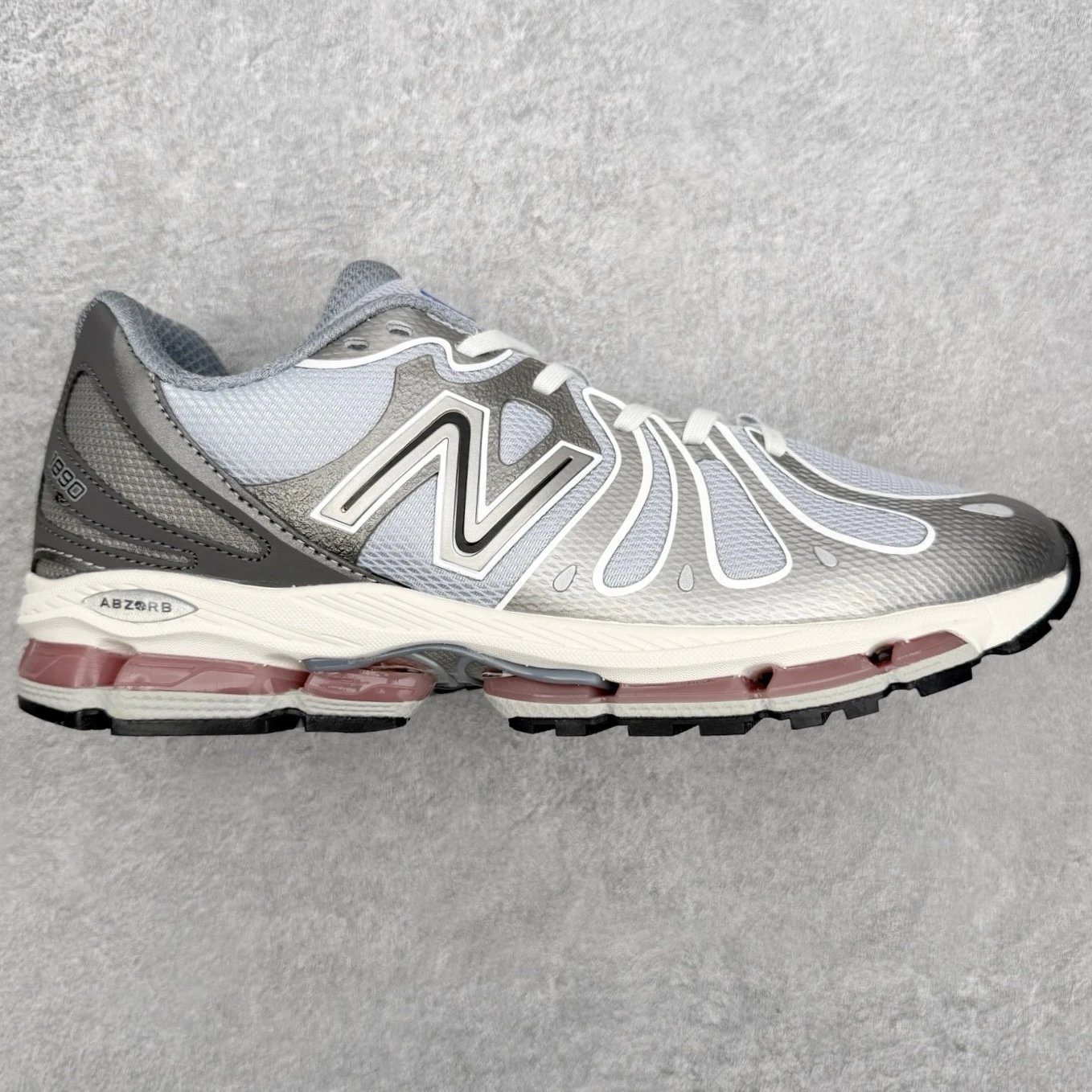 Unbranded Sneakers 1890 low-top mesh with segmented cushioning sole — purple silver