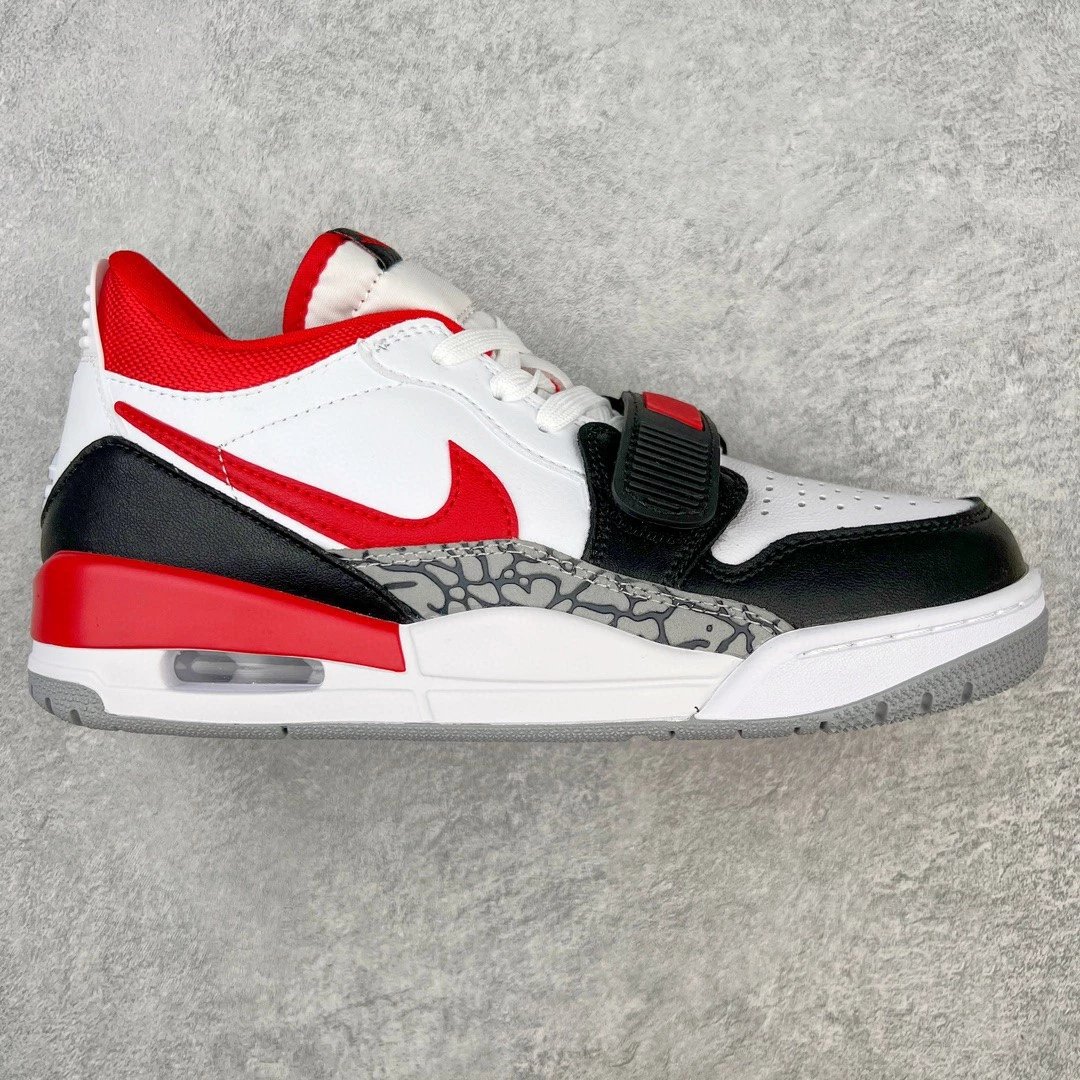 Nike Sneakers Air Jordan Legacy 312 Low — Black, white, and red