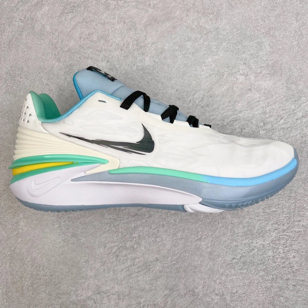 Nike Sneakers Air Zoom GT Cut 2 Basketball Shoes — White, green, and blue
