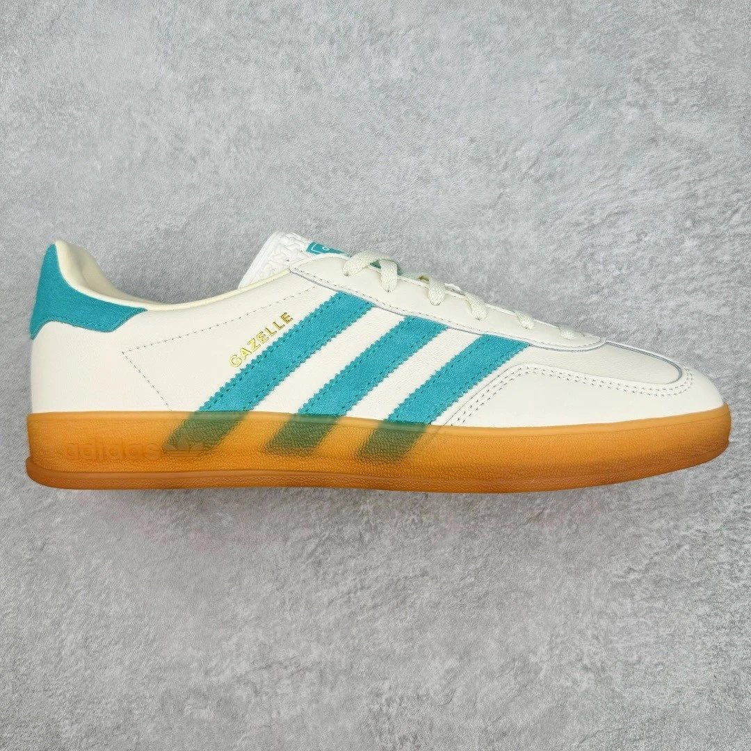 Adidas Sneakers Gazelle — White and green