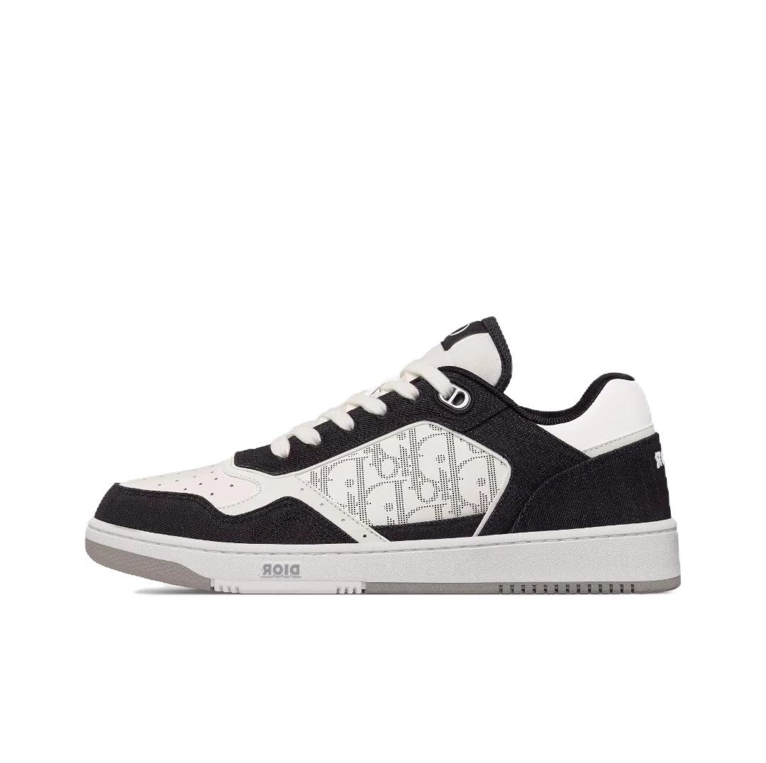 Dior Sneakers B27 low-top with Oblique panels — Black Denim Low 3 SN272ZAC_H 960