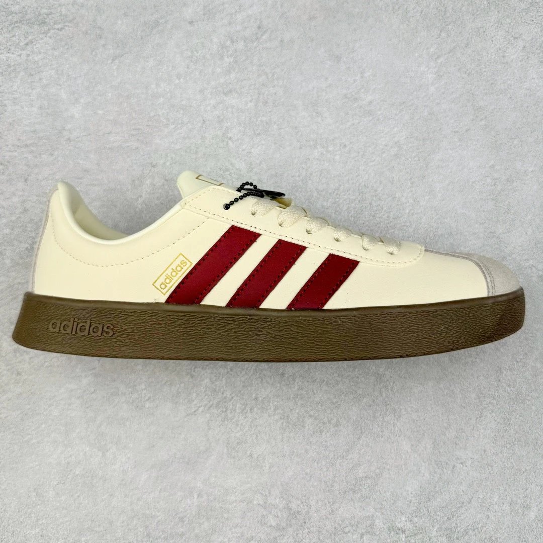 adidas Sneakers VL Court Lifestyle 2.0 Low-Top Three-Stripe — rice red gold standard