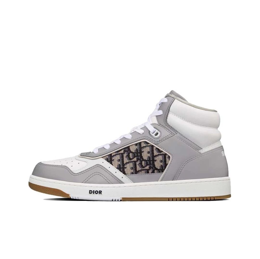 Dior Sneakers B27 low-top with Oblique panels — second generation gray high-top 3 SH133ZIR_H 165