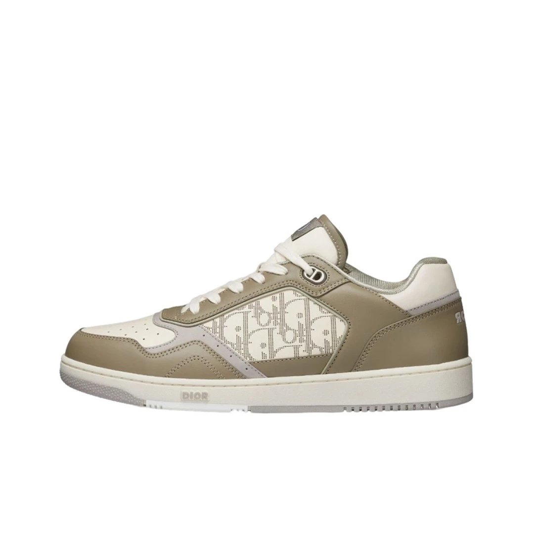 Dior Sneakers B27 low-top with Oblique panels — Khaki Low 3 SN272ZIJ_H 610