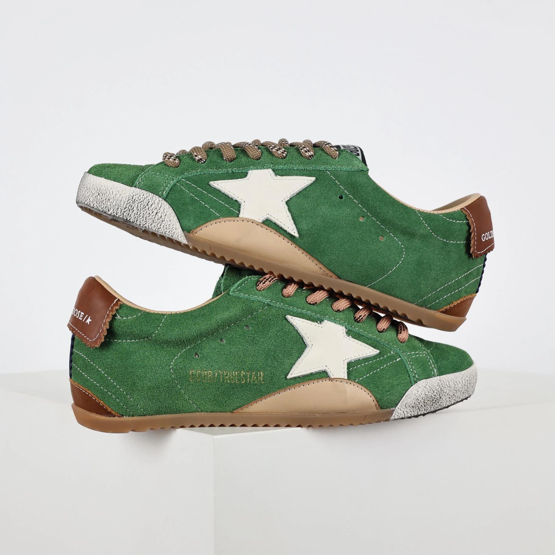 Golden Goose Sneakers True Star low-top star-appliqué — Green