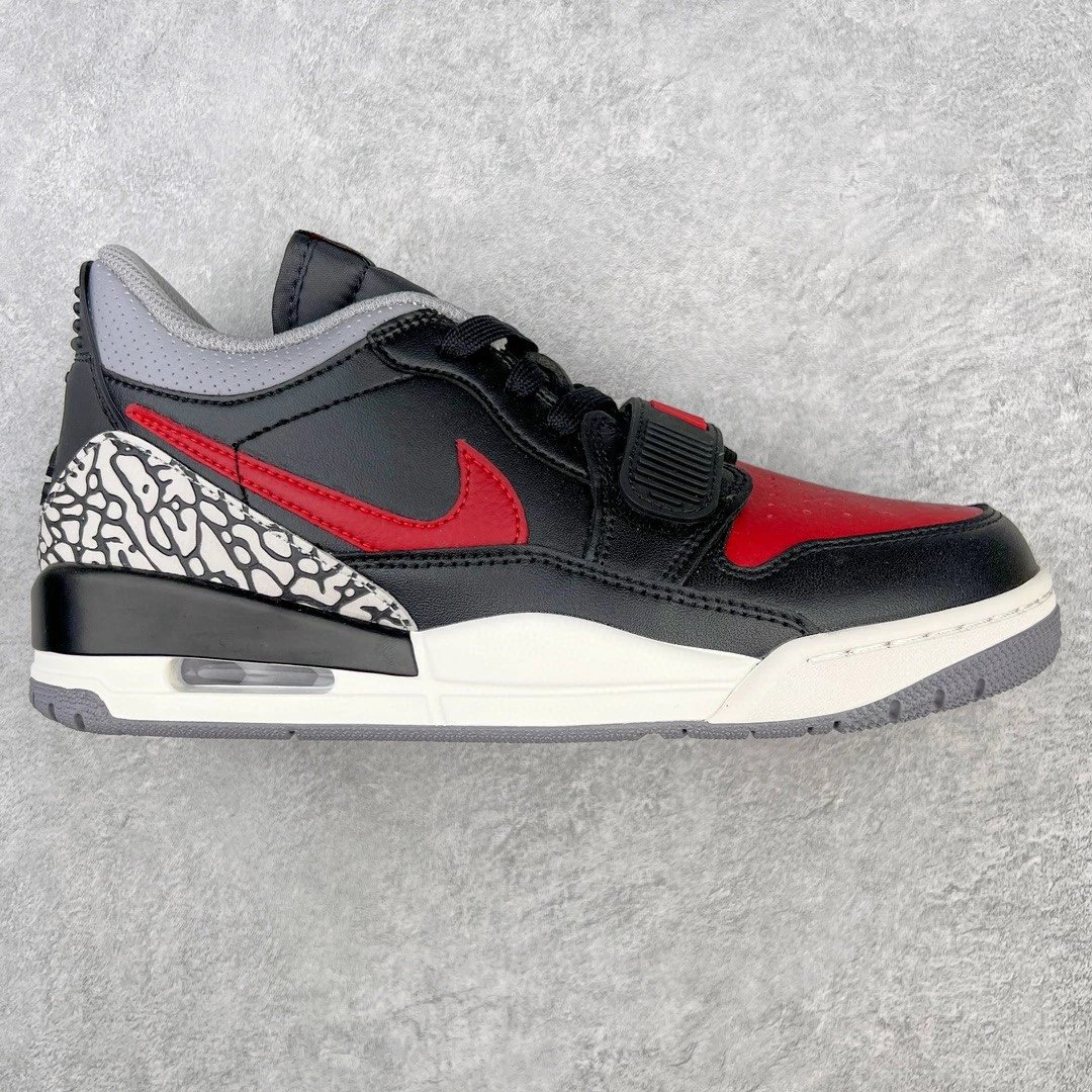 Nike Sneakers Air Jordan Legacy 312 Low — Black, red, and gray