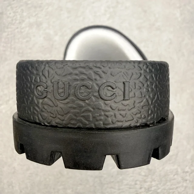 Gucci Slippers Logo-Pattern Lug-Sole Slide product detail image 8