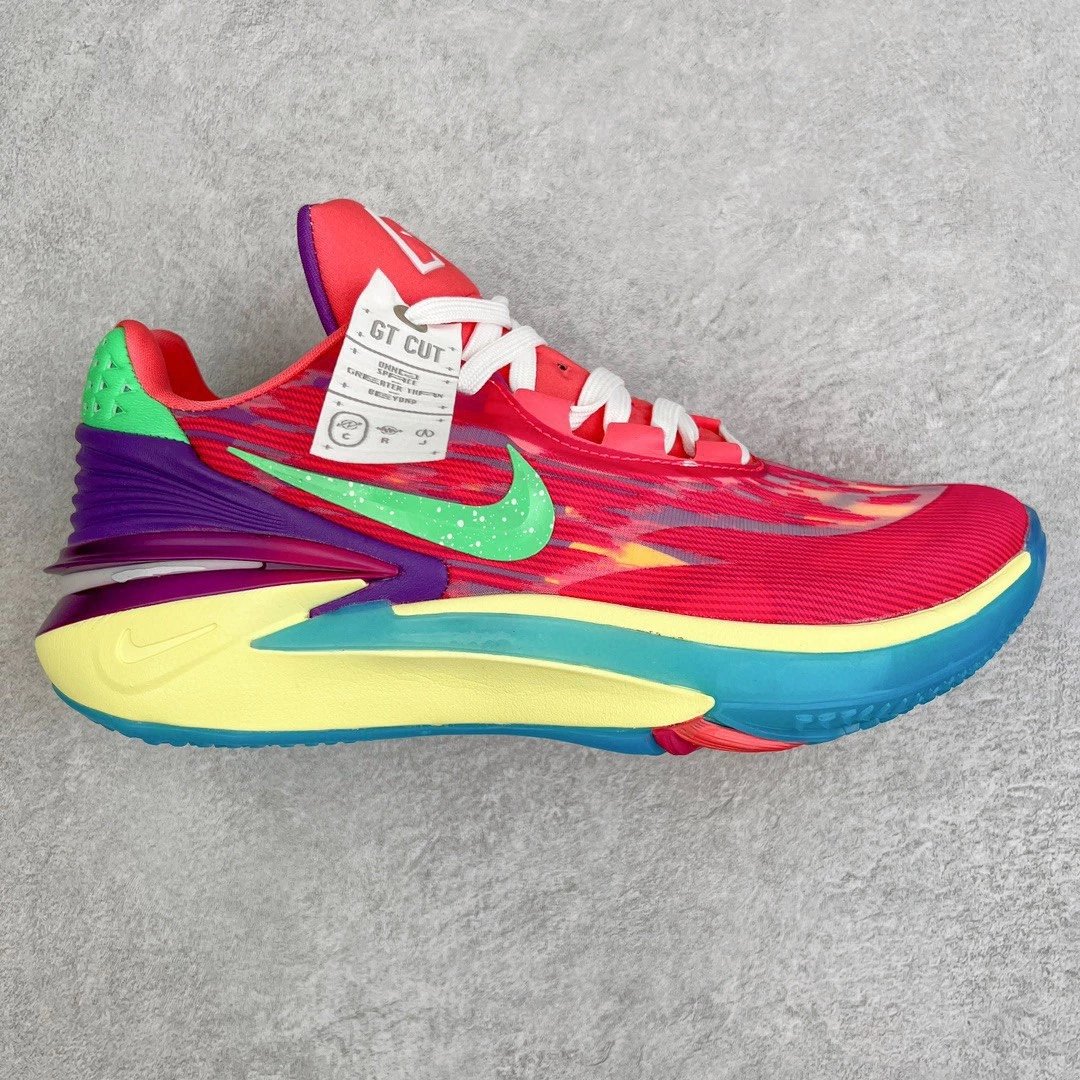 Nike Sneakers Air Zoom GT Cut 2 Basketball Shoes — A vibrant mix of red and yellow
