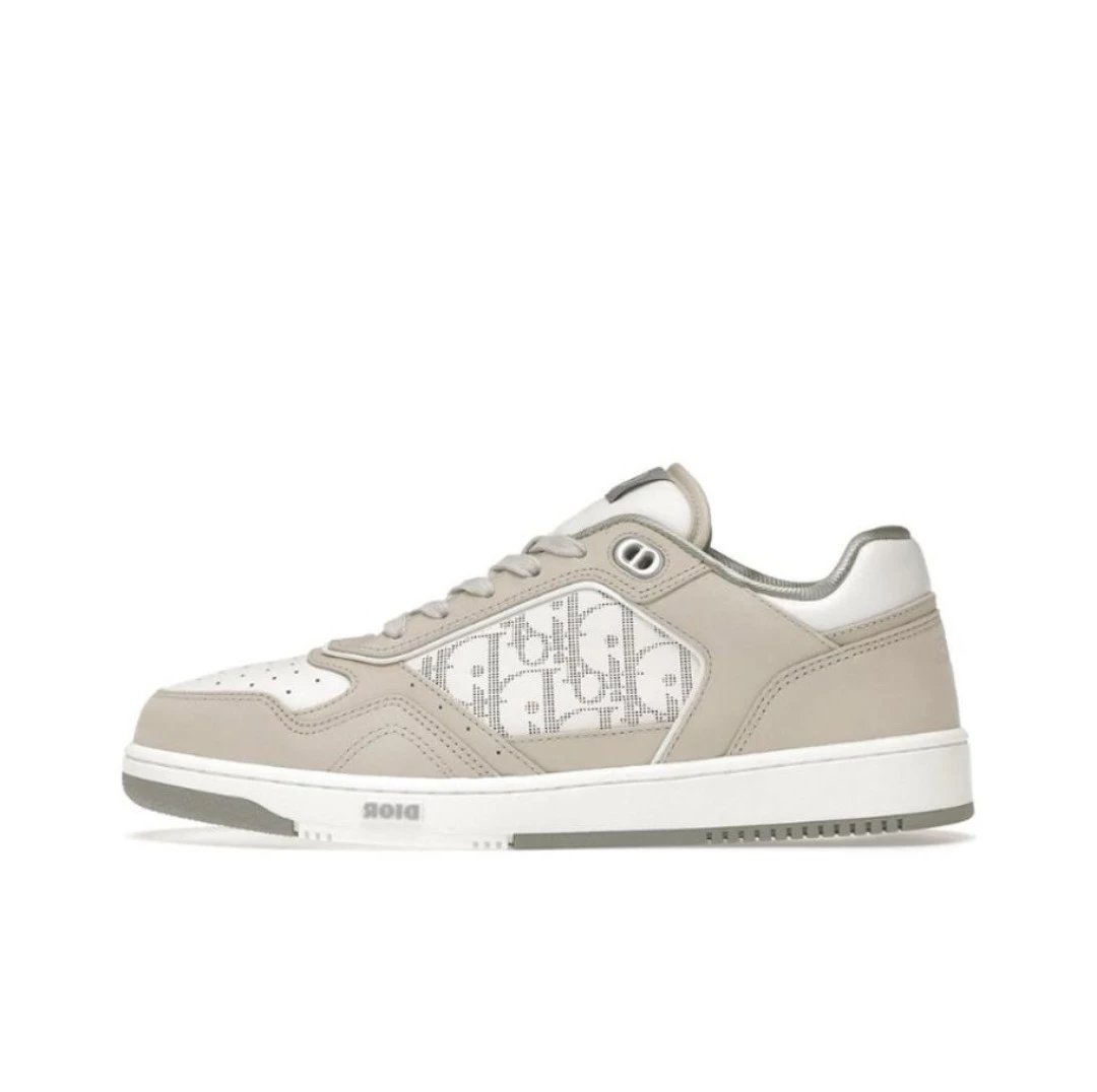 Dior Sneakers B27 low-top with Oblique panels — cream white low side 3 SN272ZML_H 160