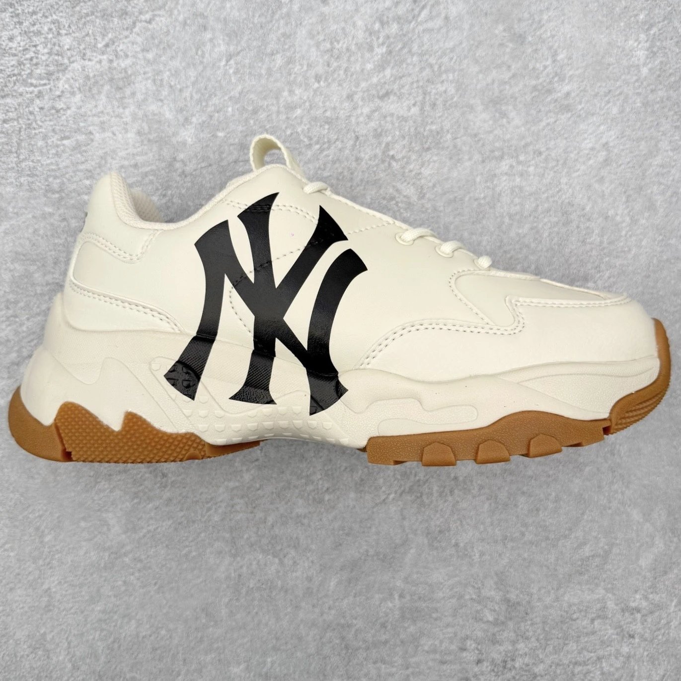 MLB Sneakers Low-Top Platform Baseball-Team Logo — Beige increased