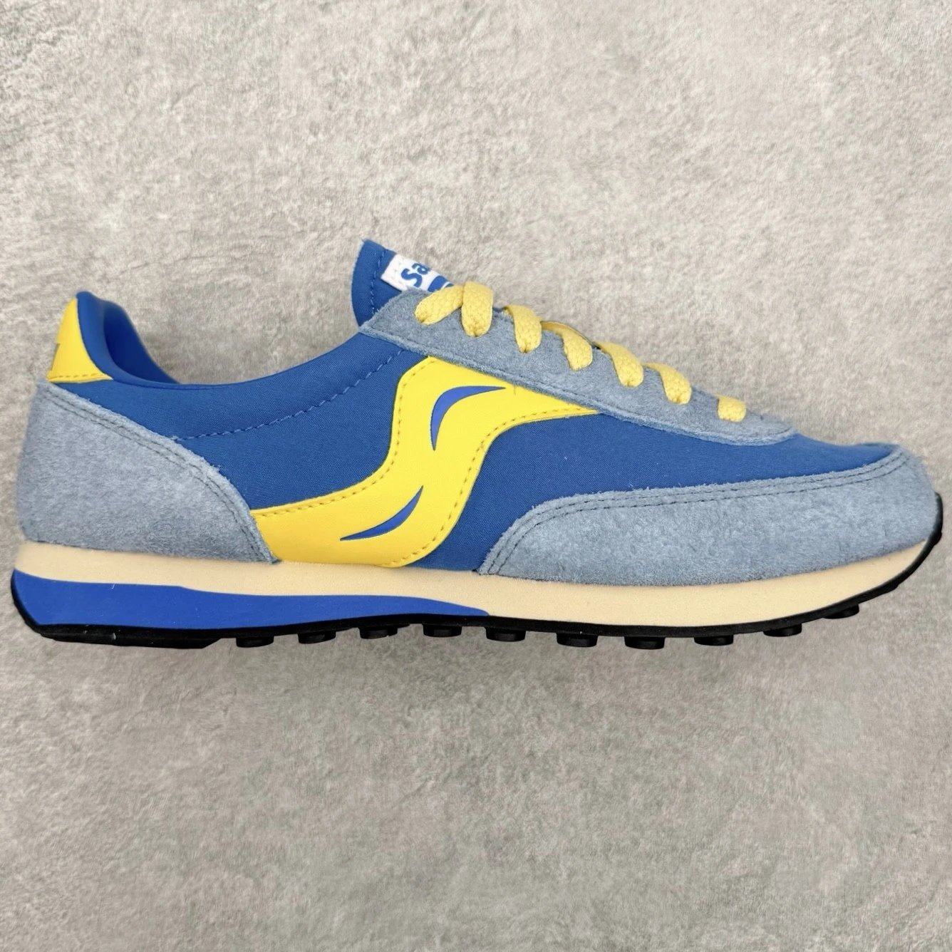 Saucony Sneakers Low-top retro lace-up — Blue and yellow