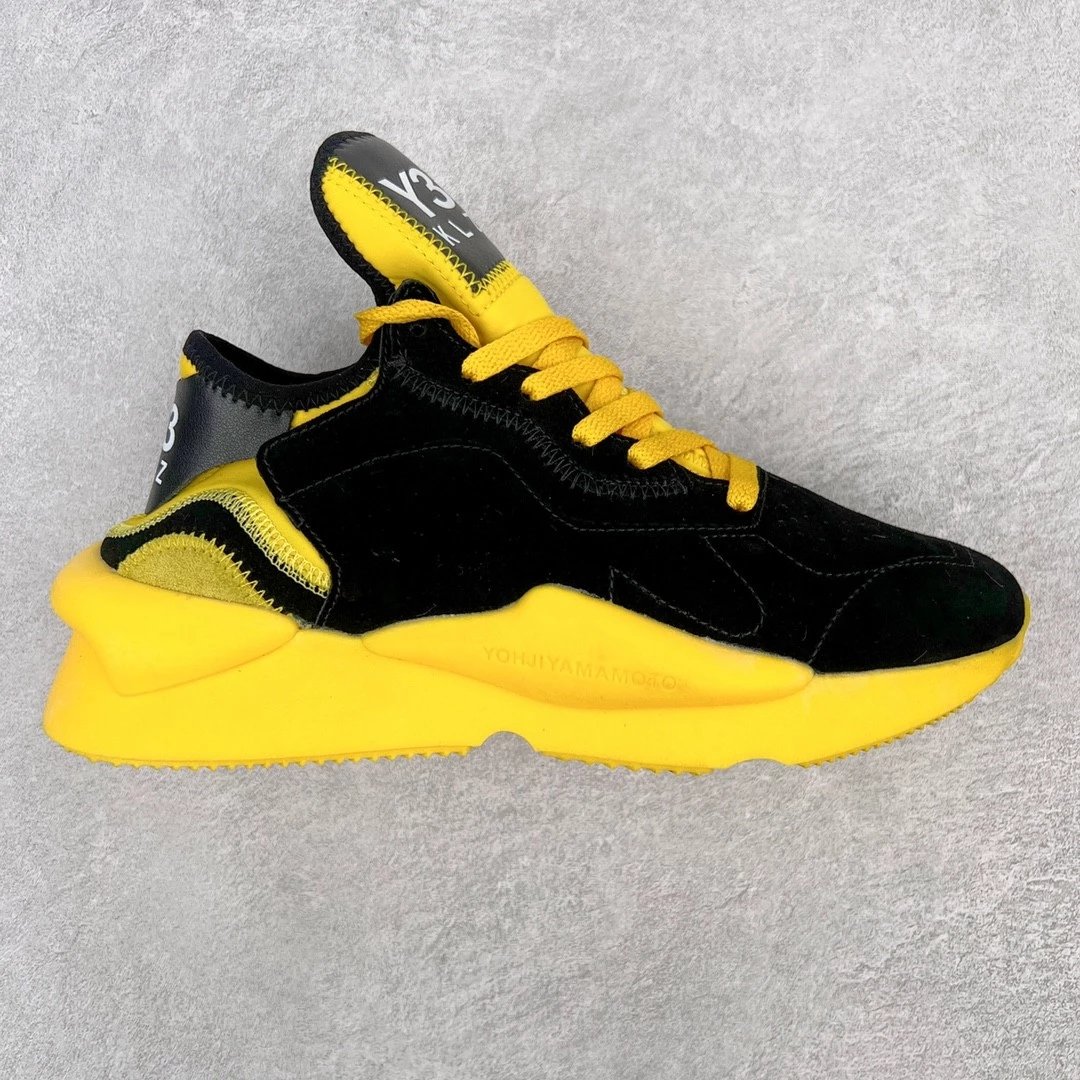Yohji Yamamoto Sneakers High-Top Strap — Black and yellow