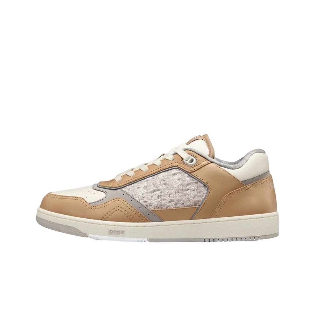 Dior Sneakers B27 low-top with Oblique panels — sand yellow low side 3 SN272ZIR_H 120