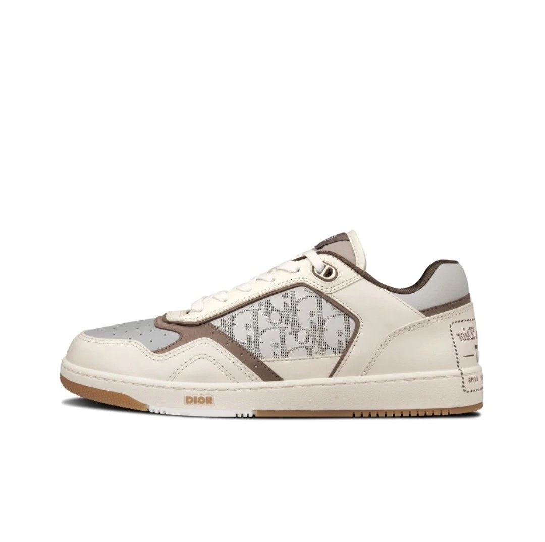 Dior Sneakers B27 low-top with Oblique panels — rice gray low side 3 SN272ZSR_H 167