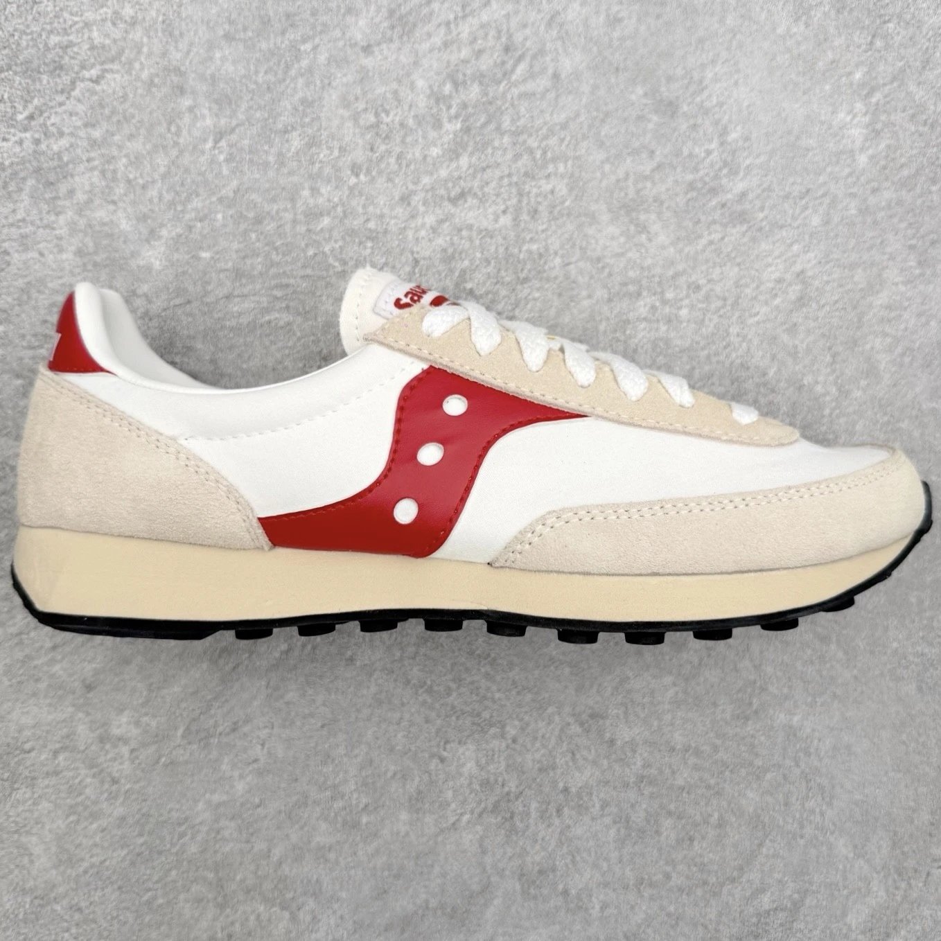 Saucony Sneakers Low-top retro lace-up — White and red