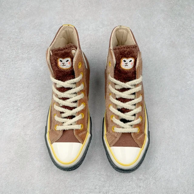 Unbranded Sneakers High-Top Canvas with Fuzzy Trim product detail image 10