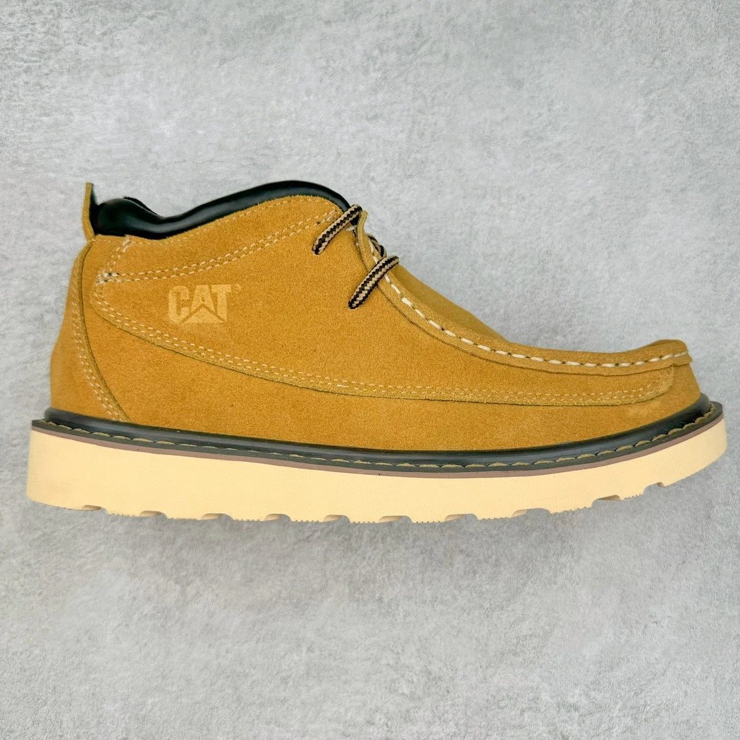 CAT Boots Moc-Toe Chukka — Khaki