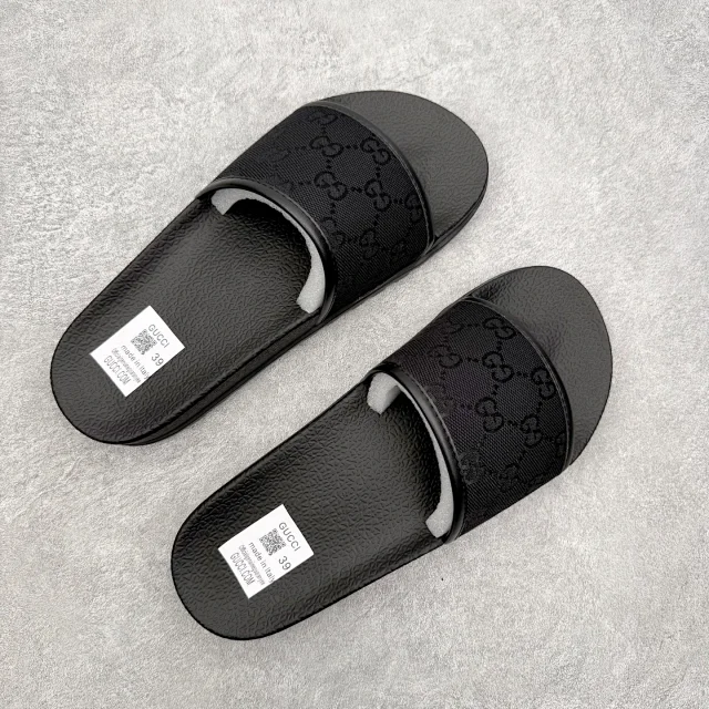 Gucci Slippers Logo-Pattern Lug-Sole Slide product detail image 12