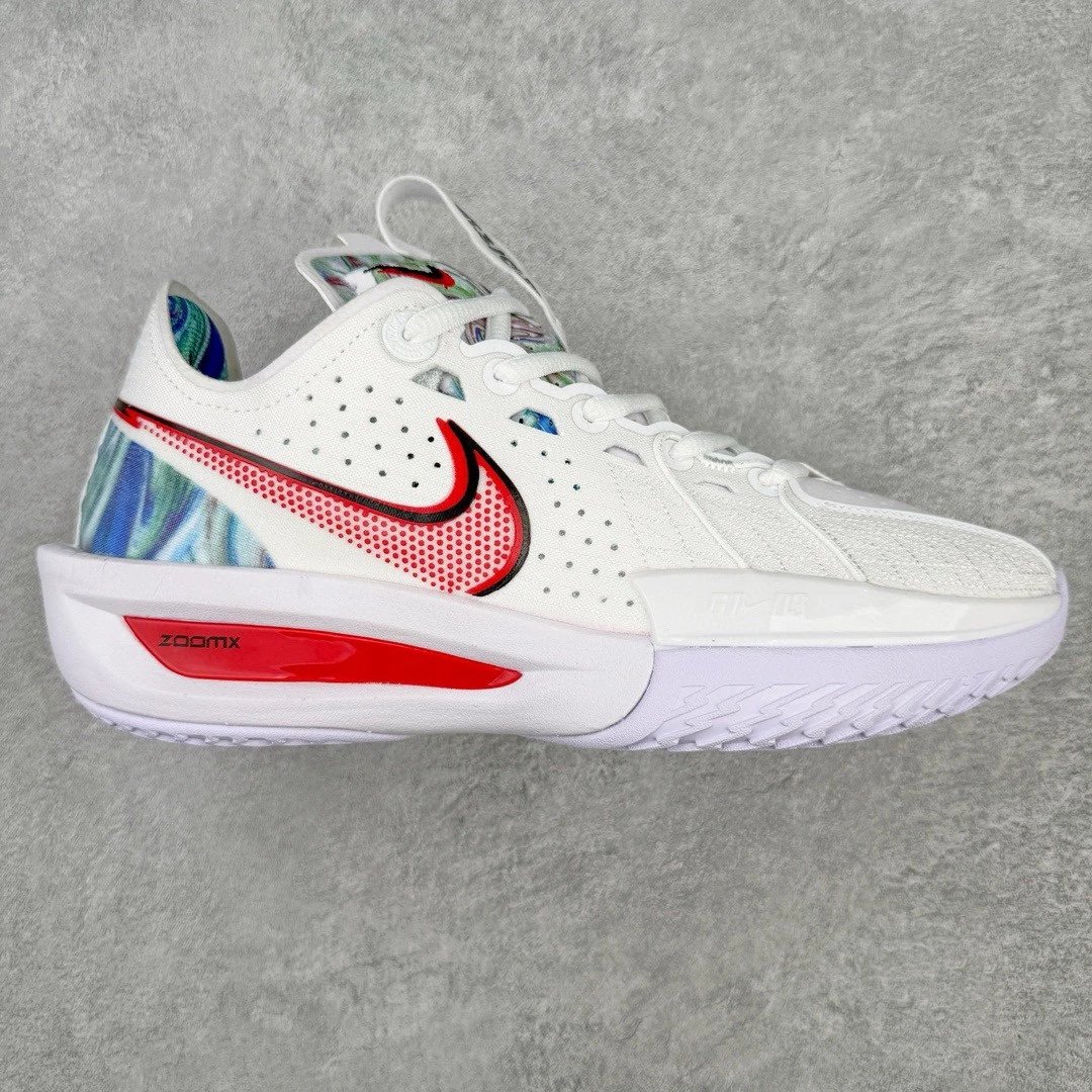 Nike Sneakers Air Zoom GT Cut 3 Basketball Shoes — White, red, and purple