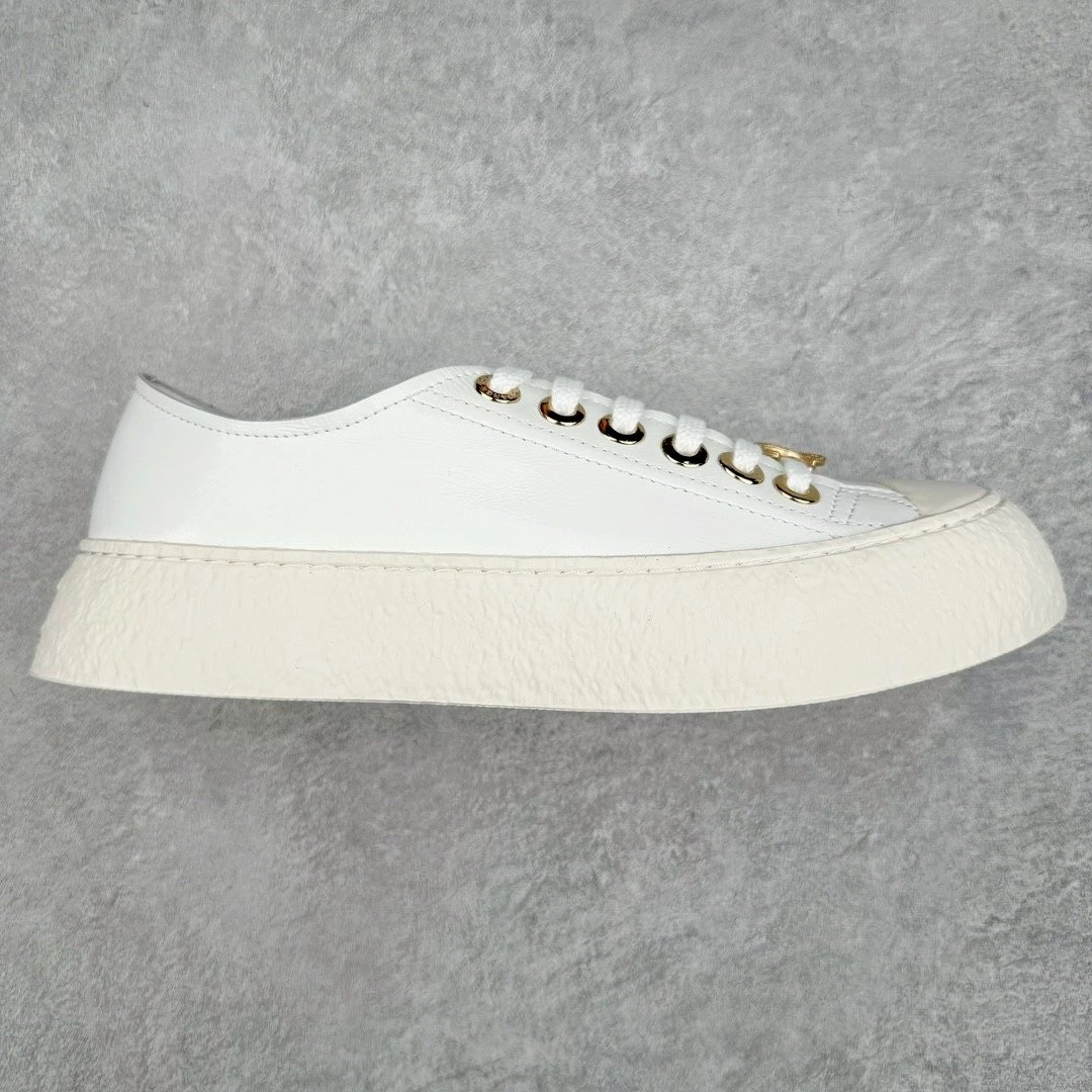 Unbranded Sneakers Platform lace-up — white skin low side