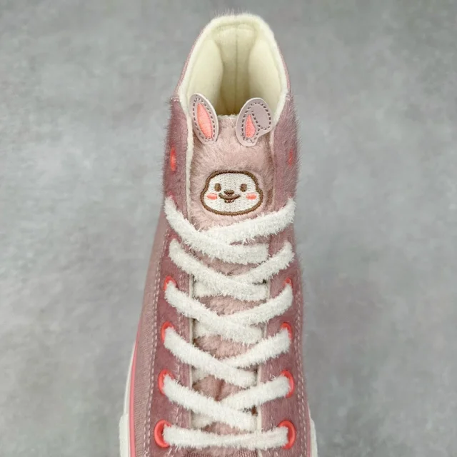 Unbranded Sneakers High-Top Canvas with Fuzzy Trim product detail image 22