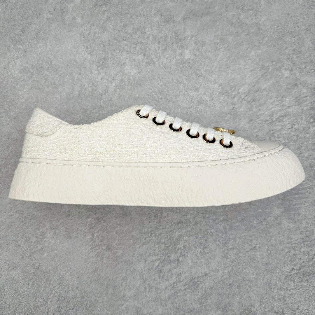 Unbranded Sneakers Platform lace-up — white cloth low side