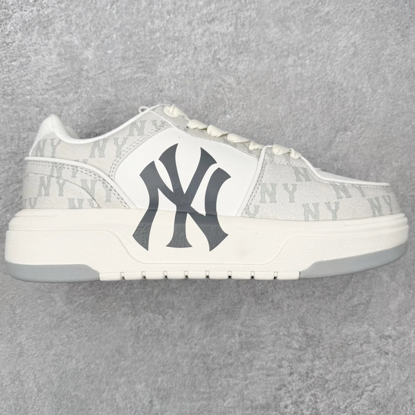 MLB Sneakers Low-Top Platform Baseball-Team Logo — gray