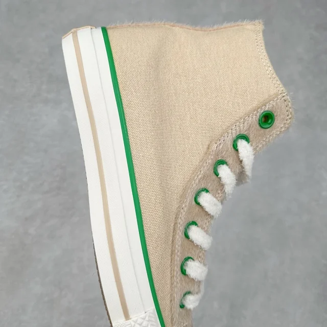 Unbranded Sneakers High-Top Canvas with Fuzzy Trim product detail image 6
