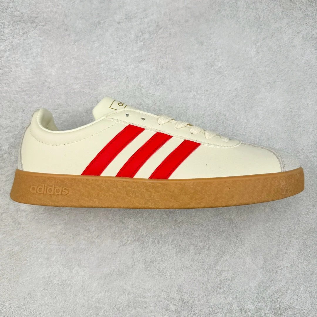 adidas Sneakers VL Court Lifestyle 2.0 Low-Top Three-Stripe — Rice orange red
