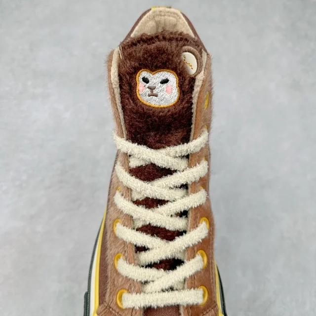 Unbranded Sneakers High-Top Canvas with Fuzzy Trim product detail image 13