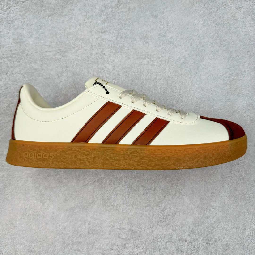 adidas Sneakers VL Court Lifestyle 2.0 Low-Top Three-Stripe — Rice Red