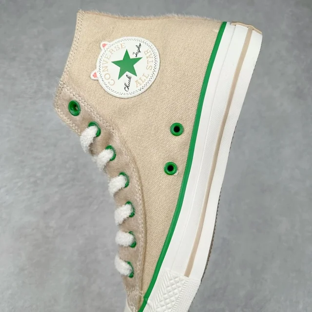 Unbranded Sneakers High-Top Canvas with Fuzzy Trim product detail image 7