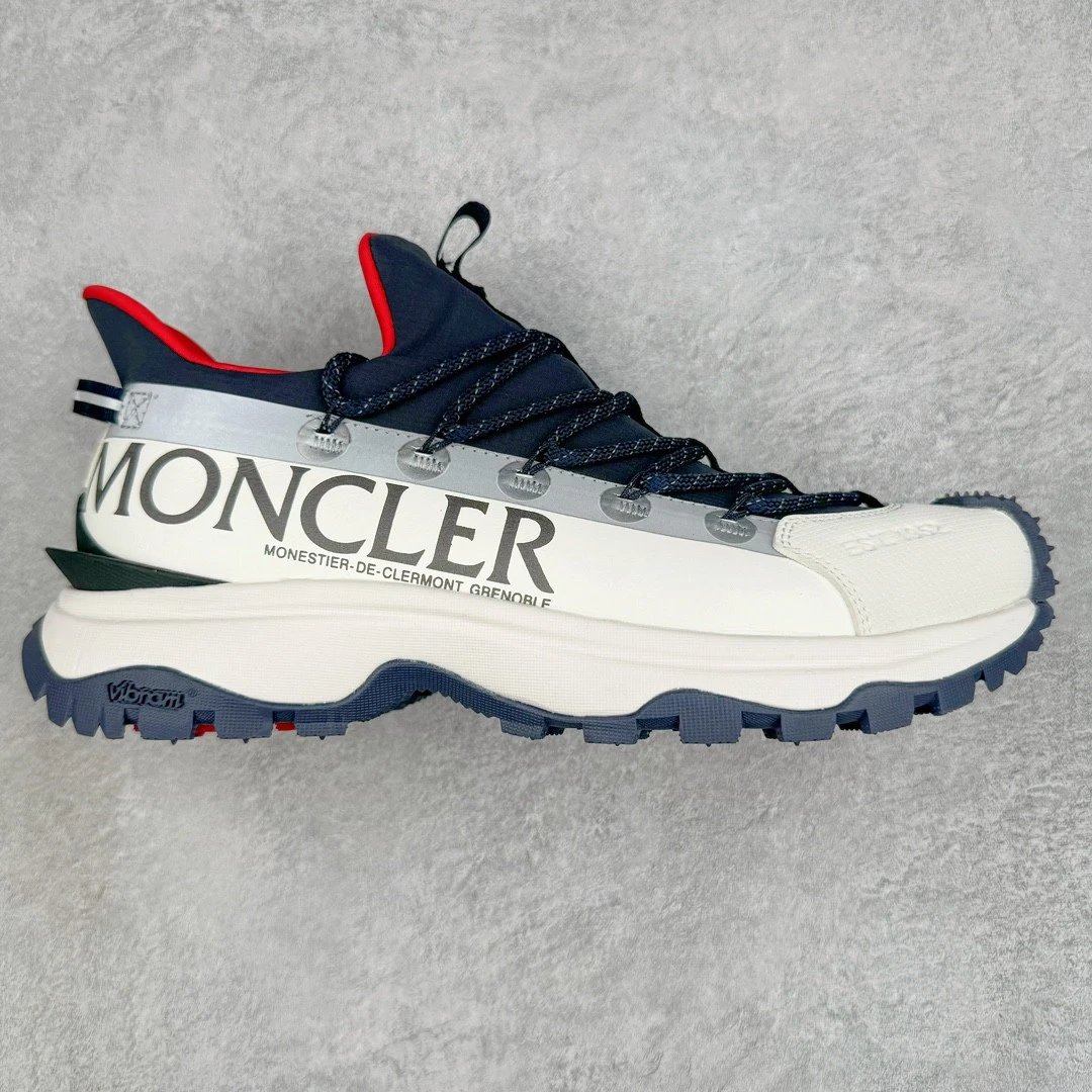 Moncler Sneakers Trailgrip Lite 2 low-top lug-sole — Blue and white