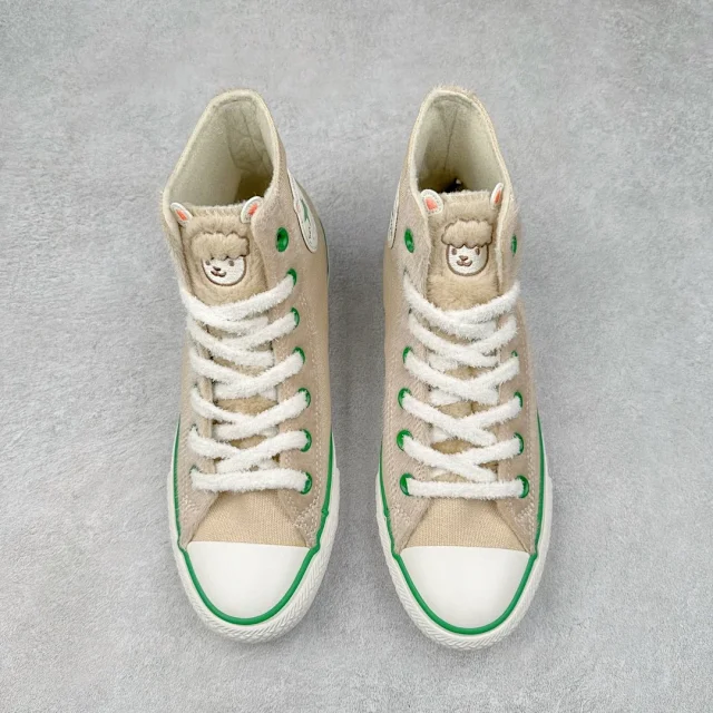 Unbranded Sneakers High-Top Canvas with Fuzzy Trim product detail image 2