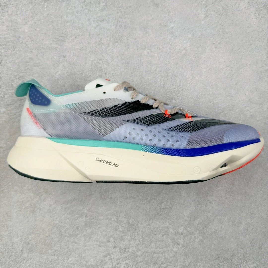 Adidas Sneakers Adizero Adios Pro 3 — White, blue, and green
