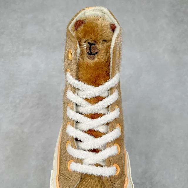 Unbranded Sneakers High-Top Canvas with Fuzzy Trim product detail image 30