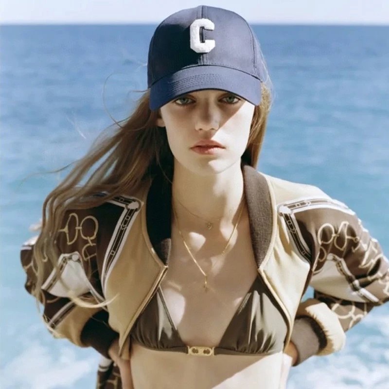 Design MC Logo Embroidered Baseball Cap Black - 25