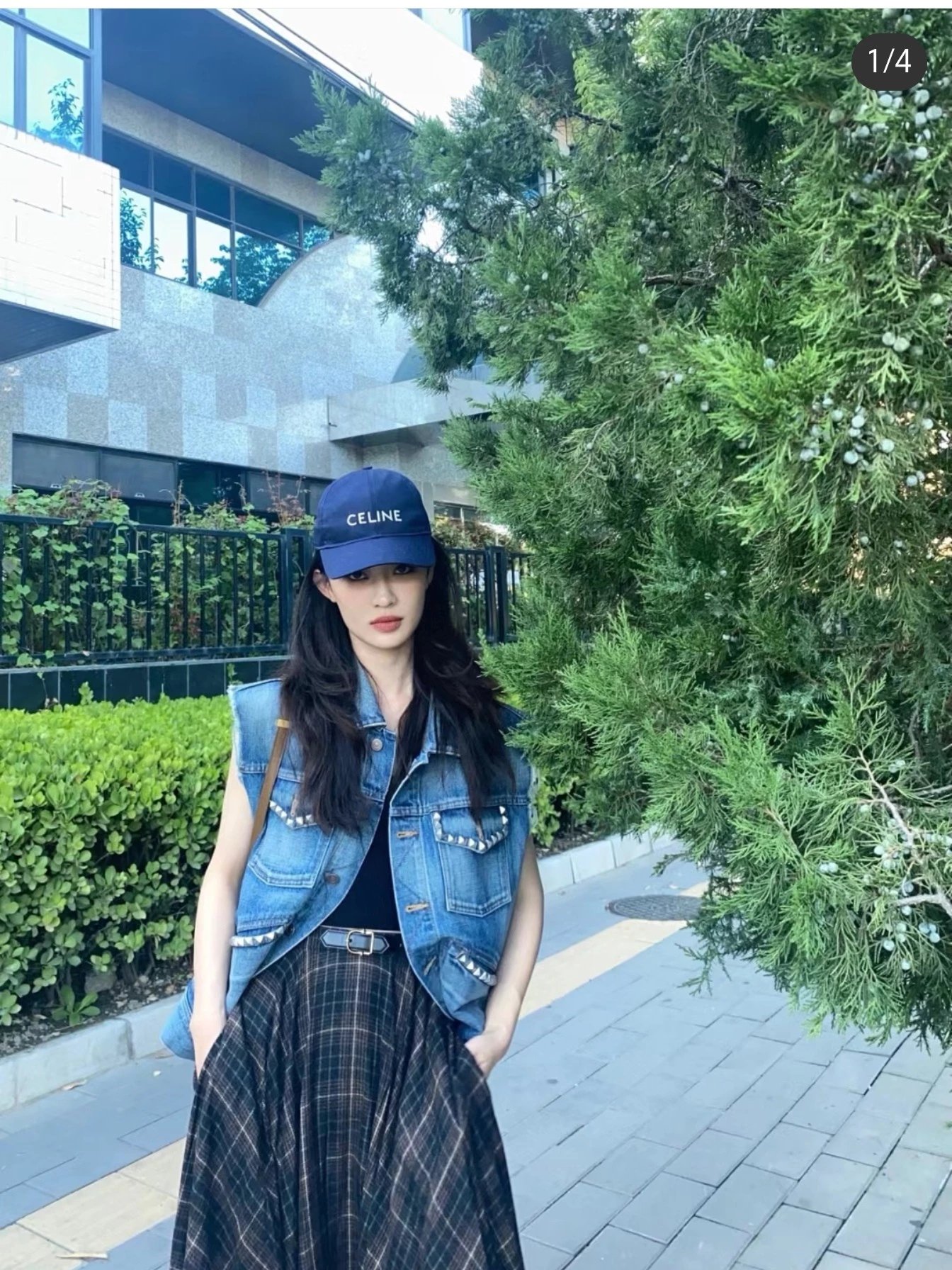 Design MC Logo Embroidered Baseball Cap Black - 26